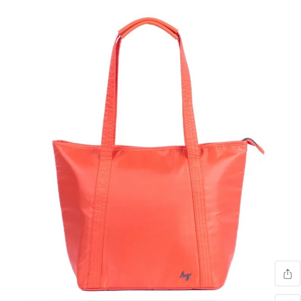 Lug Scramble Insulated Tote in Papaya